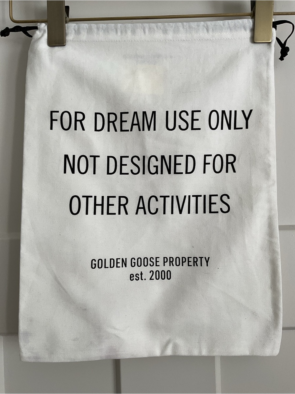 Authentic Golden Goose Drawstring Sneaker Dust Bag pouch